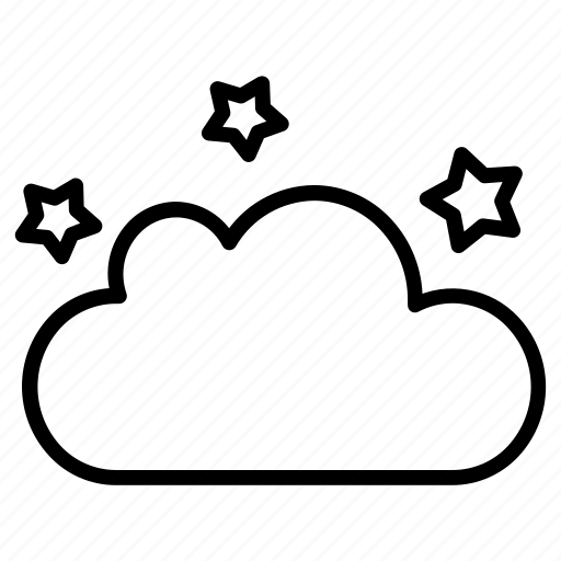Cloud, stars, night, weather icon - Download on Iconfinder