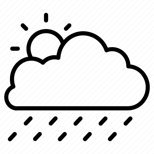 Raining, cloud, sun, weather icon - Download on Iconfinder