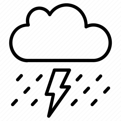 Storm, cloud, raining, weather icon - Download on Iconfinder