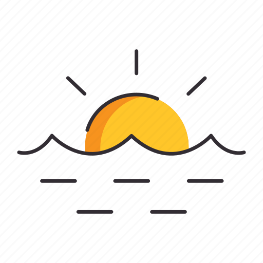Beach, cloud, forecast, summer, sun, vacation, weather icon - Download on Iconfinder