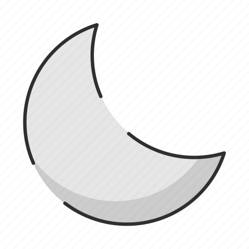 Clouds, cloudy, moon, rain, set, weather icon - Download on Iconfinder