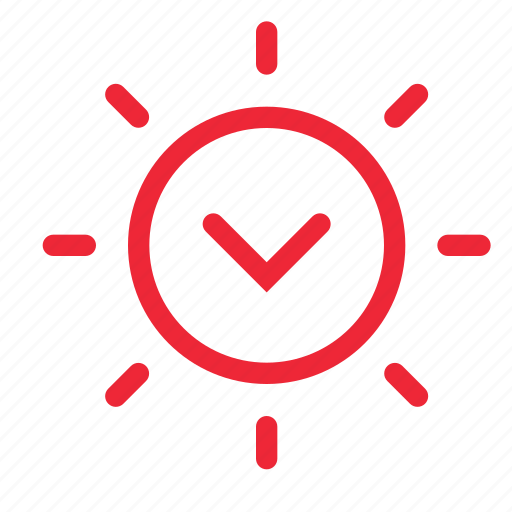 Down, forecast, outline, sun, sunny, sunset, weather icon - Download on Iconfinder