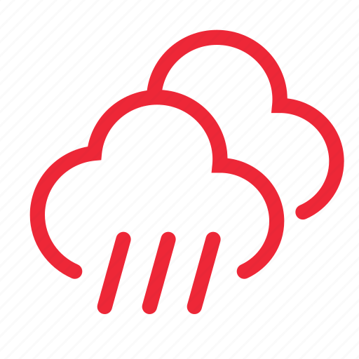 Cloud, clouds, forecast, outline, two, weather, wind icon - Download on Iconfinder