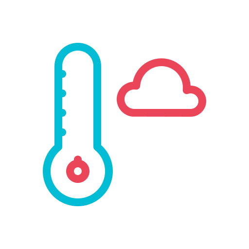 Cloud, cloudy, equipment, heat, temperature, thermometer, weather icon - Free download
