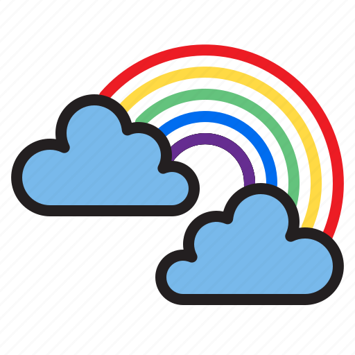 Cloud, rainbow, temperature, weather icon - Download on Iconfinder