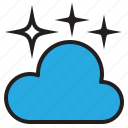 cloud, cloudy, night, temperature, weather