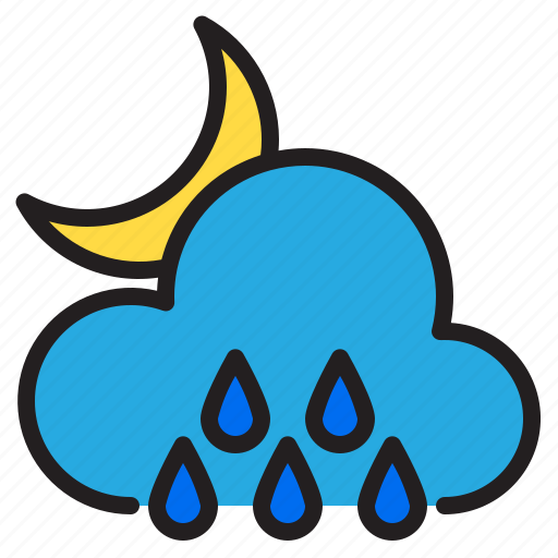 Cloud, rainy, temperature, weather icon - Download on Iconfinder
