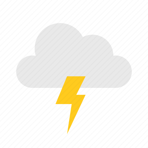 Cloud, lightning, thunder, weather icon - Download on Iconfinder