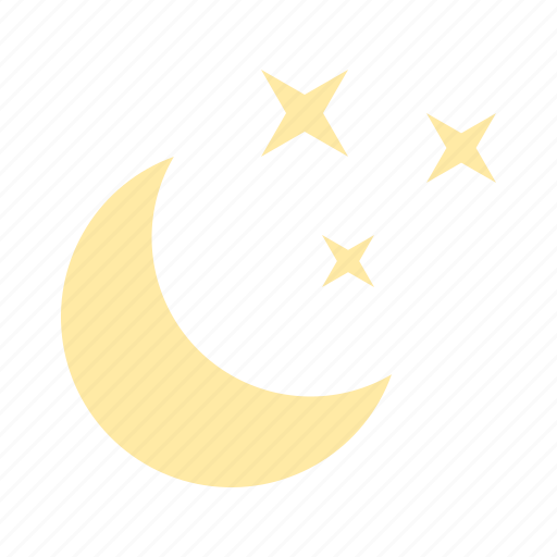 Crescentmoon, night, sparkle, star, weather icon - Download on Iconfinder