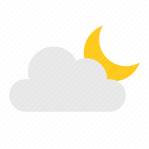 Cloud, moon, night, weather icon - Download on Iconfinder