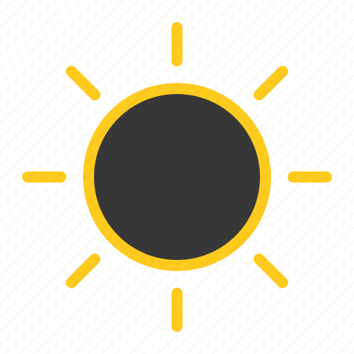 Solar elicpse, sun, weather icon - Download on Iconfinder