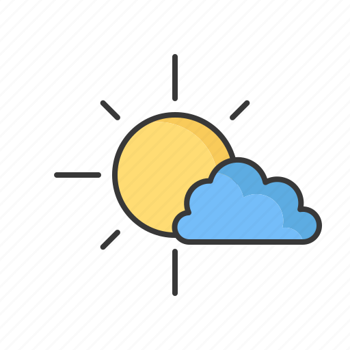 Sun, weather, cloud, forecast, sunny icon - Download on Iconfinder