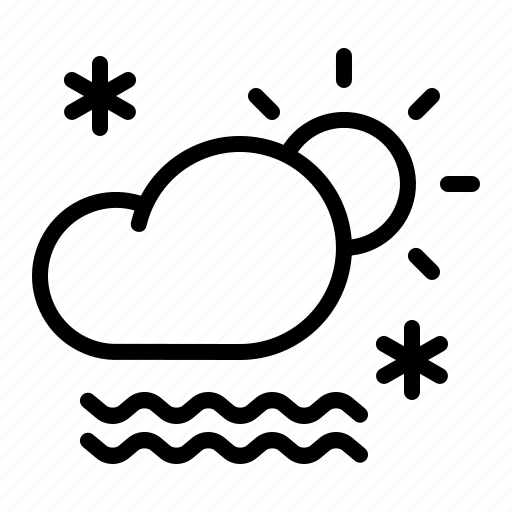 Cloud, daytime, fog, frost, mist, snow, sun icon - Download on Iconfinder