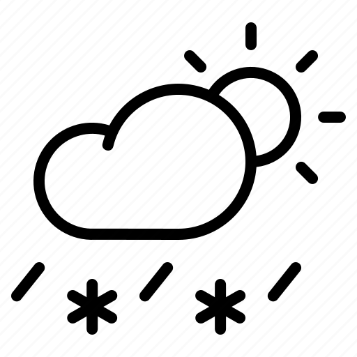 Cloud, daytime, forecast, rain, sleet, snow, sun icon - Download on Iconfinder