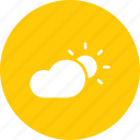 cloud, cloudy, day, daytime, forecast, sun, weather