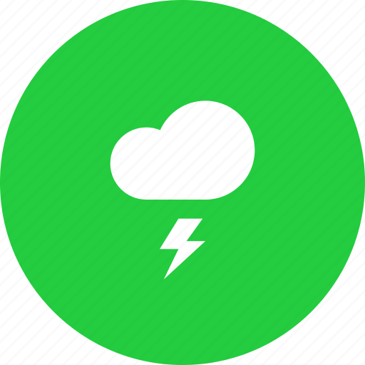 Cloud, forecast, lightning, rain, storm, thunder, weather icon - Download on Iconfinder