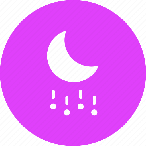 Forecast, hail, heavy, moon, night, rain, stone icon - Download on Iconfinder