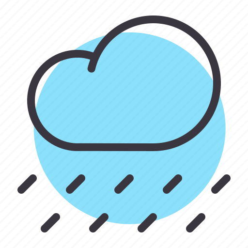 Cloud, cloudy, forecast, rain, rainfall, raining, weather icon - Download on Iconfinder