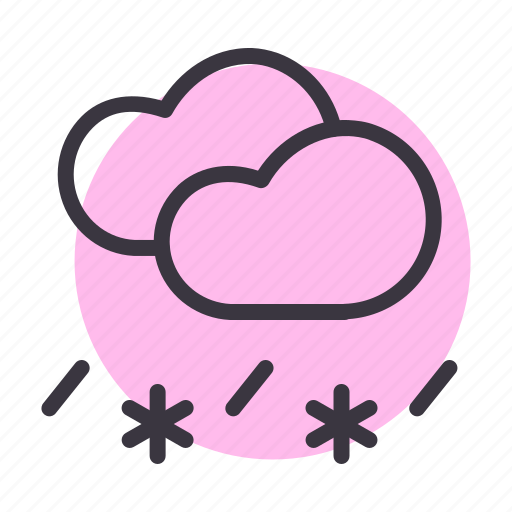 Cloud, clouds, rain, rainfall, sleet, snow, snowfall icon - Download on Iconfinder