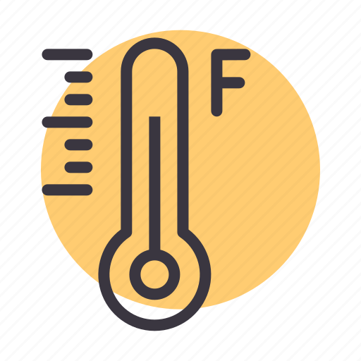 Degree, fahrenheit, forecast, measurement, reading, temperature, thermometer icon - Download on Iconfinder