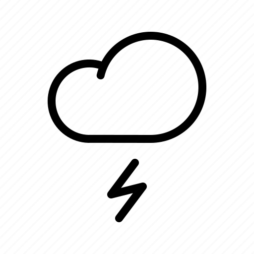 Cloud, forecast, lightning, rain, storm, thunder, weather icon - Download on Iconfinder