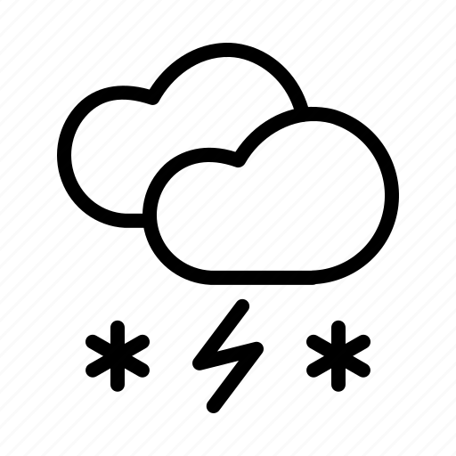 Cloud, clouds, forecast, heavy, snow, snowfall, storm icon - Download on Iconfinder