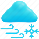 blizzard, weather, snowflake, winter, cold, meteorology, forecast, 3d 