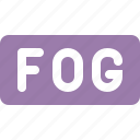fog, label