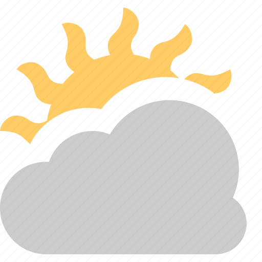Cloud, grey, sun, with icon - Download on Iconfinder