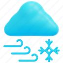 blizzard, weather, snowflake, winter, cold, forecast, meteorology, 3d 