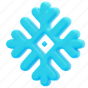 snowflake, weather, ice, crystal, winter, cold, meteorology, forecast, 3d 
