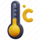 temperature, weather, thermometer, mercury, celsius, tool, degree, 3d 