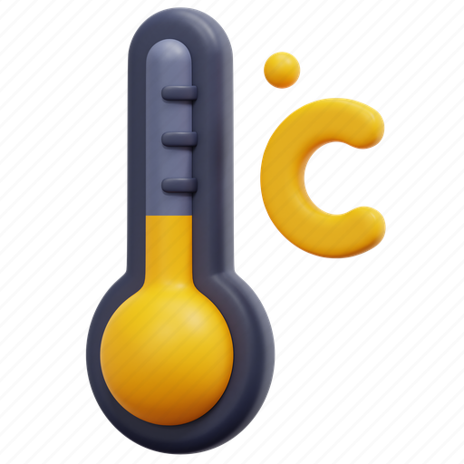 Temperature, weather, thermometer, mercury, celsius, tool, degree 3D illustration - Download on Iconfinder