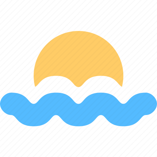 Sea, sunrise, water, wave icon - Download on Iconfinder