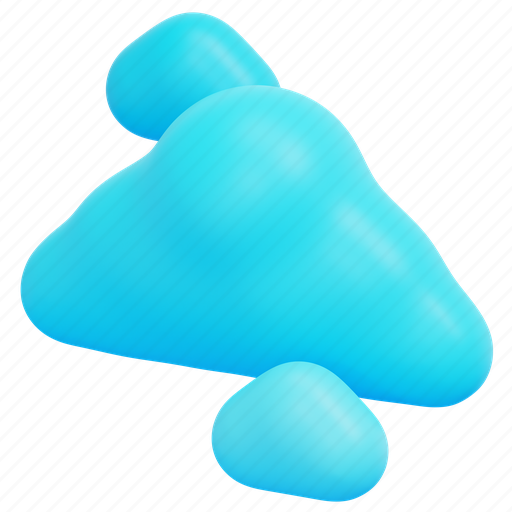 Cloud, weather, cloudy, sky, forecast, meteorology, nature 3D illustration - Download on Iconfinder
