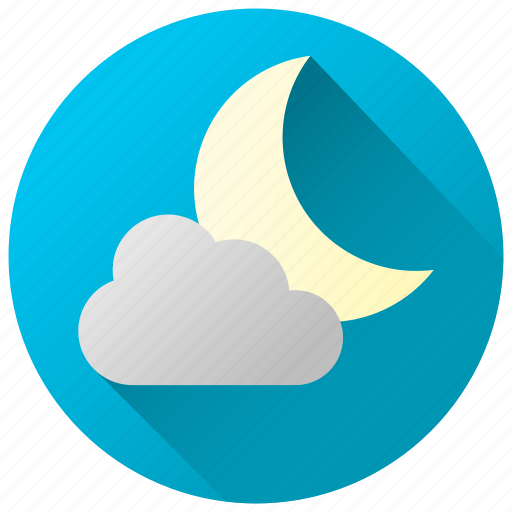 Cloud cover, clouds, cloudy night, forecast, weather icon - Download on Iconfinder