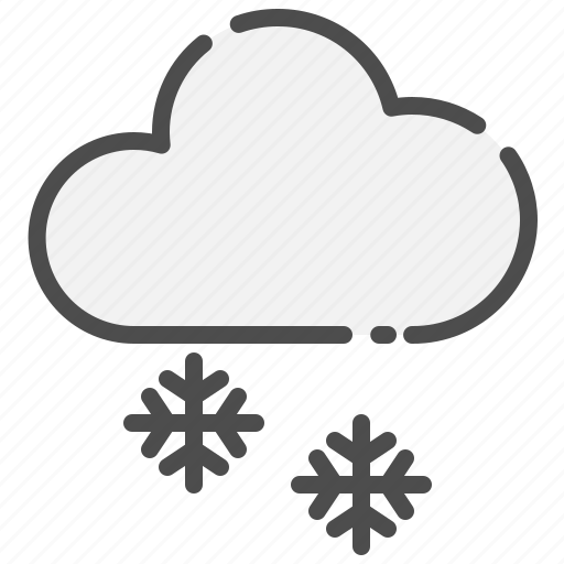 Snow, clouds, winter, snowflake, weather, cloud, cold icon - Download on Iconfinder