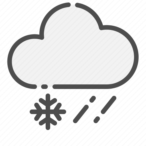 Clouds, weather, forecast, cloud, snow, rain icon - Download on Iconfinder
