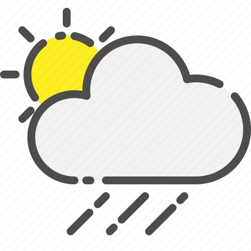 Sun, weather, cloud, forecast, rain, cloudy icon - Download on Iconfinder