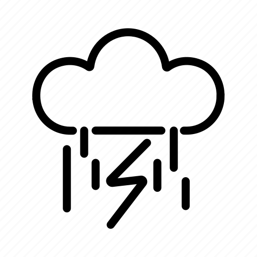 .svg, rain, storm, lightning, cloud, umbrella, protection icon - Download on Iconfinder