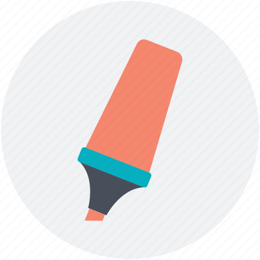 Highlighter, highlighter pen, marker, stationery, underline icon - Download on Iconfinder