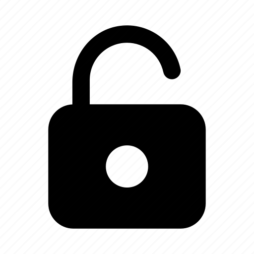 Open lock, unbolt, unfasten, unlatch, unlock icon - Download on Iconfinder