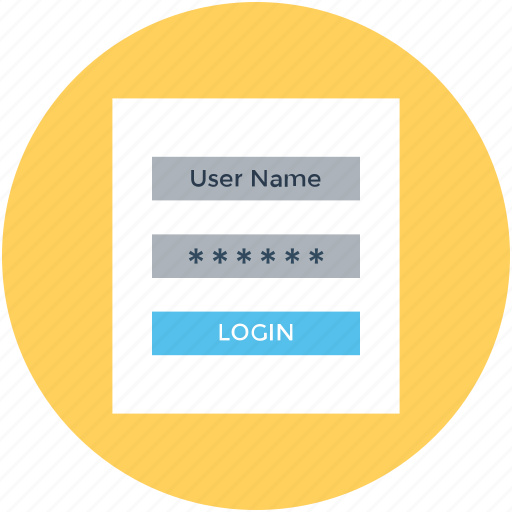 Login page, login screen, signin, signup, user information icon - Download on Iconfinder