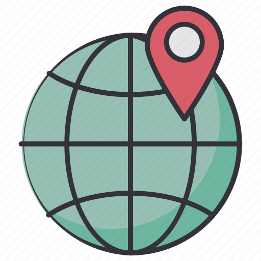 Location, world, marker, globe, navigation icon - Download on Iconfinder