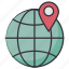 location, world, marker, globe, navigation 
