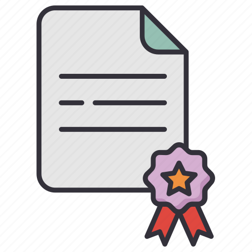 Agreement, certificate, certification, contract, license icon - Download on Iconfinder