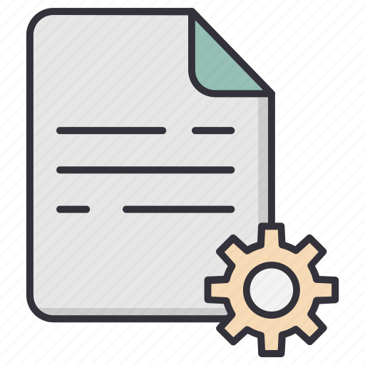 Document, setting, file setting, page, gear icon - Download on Iconfinder