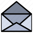 mail, message, open