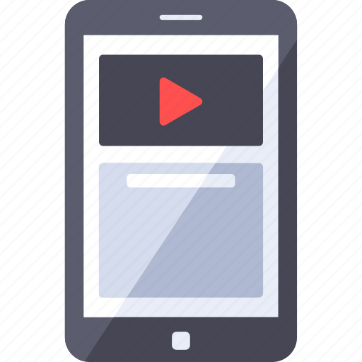 Channel, comment, mobile, play, smartphone, video icon - Download on Iconfinder