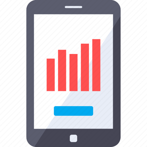 Analytics, diagram, graphic, mobile, smartphone, statistic, video icon - Download on Iconfinder